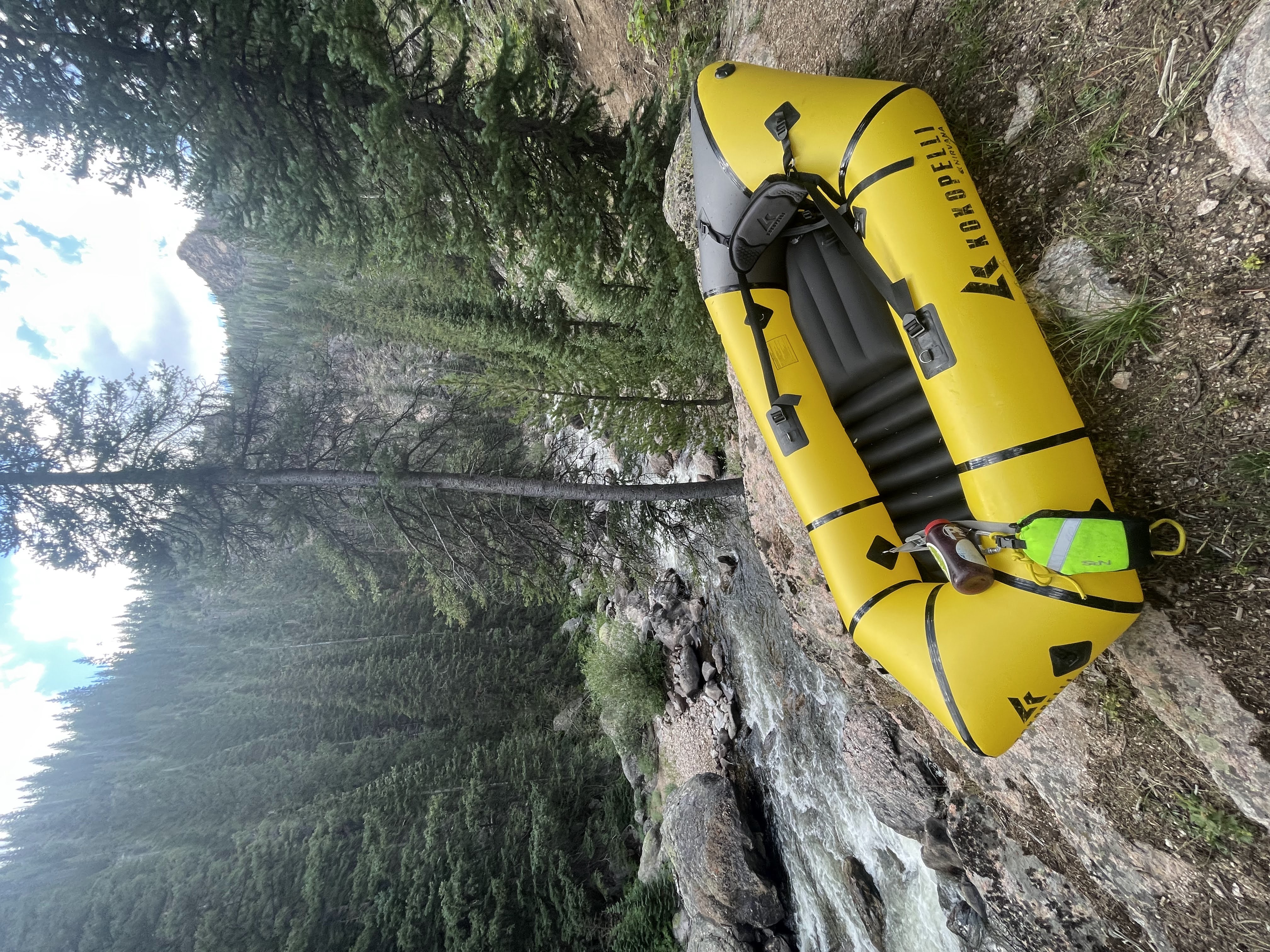 During what was a mandatory portage for a mere mortal (or any mortal at low flow)