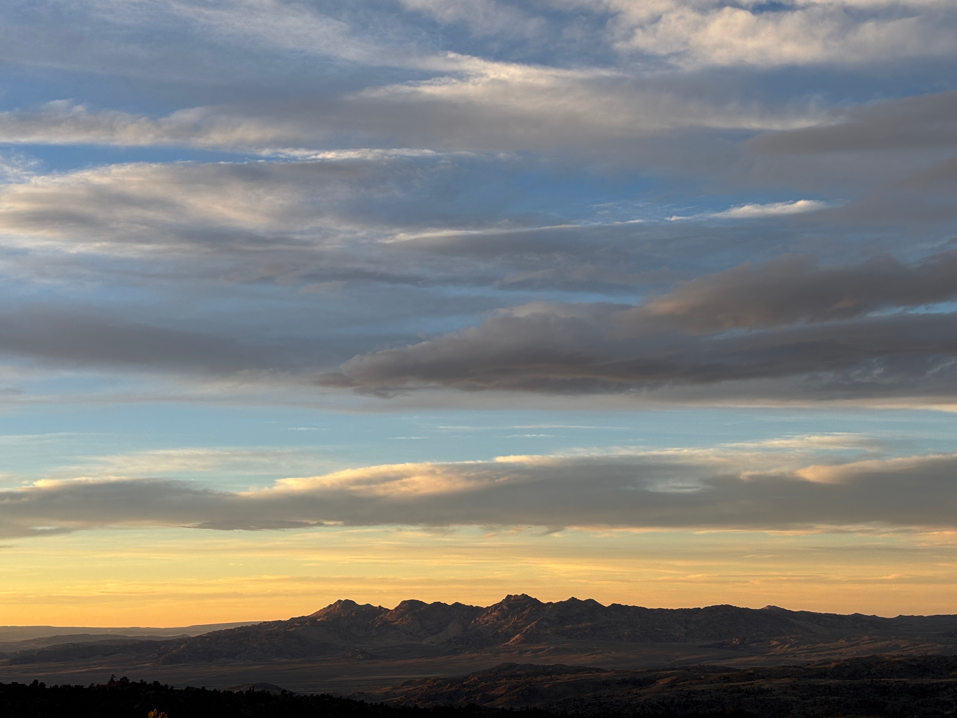 The view out towards the Pedros