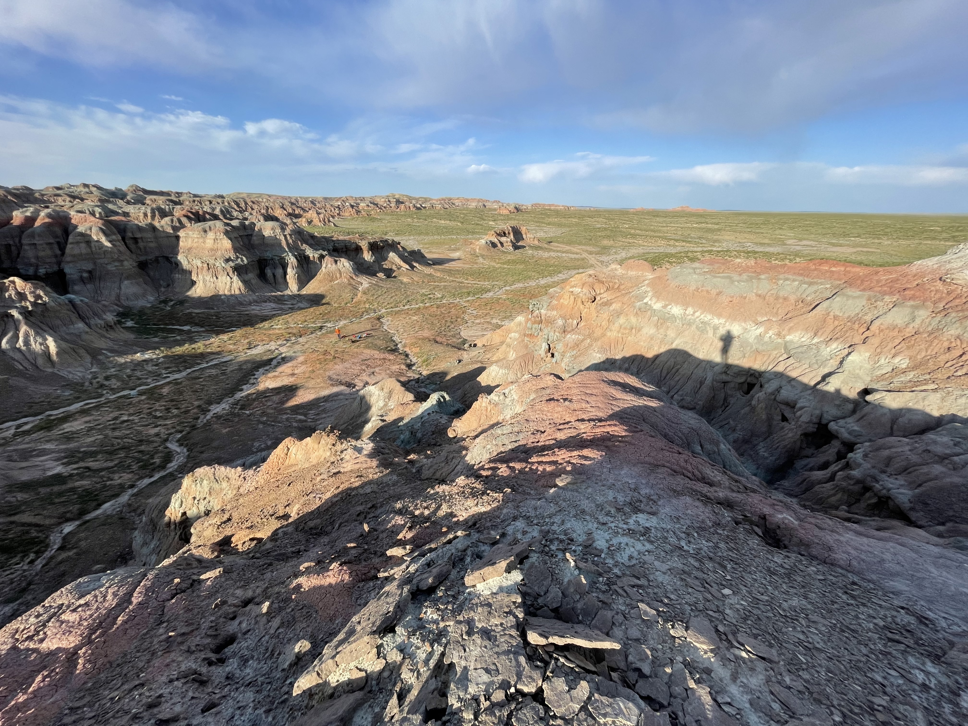 Great camping at the edge of the buttes
